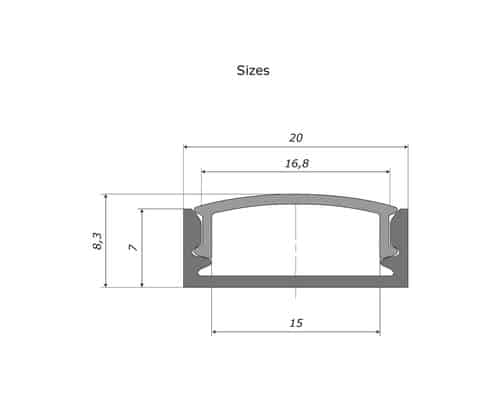 Profil aluminium LP20 – Image 3